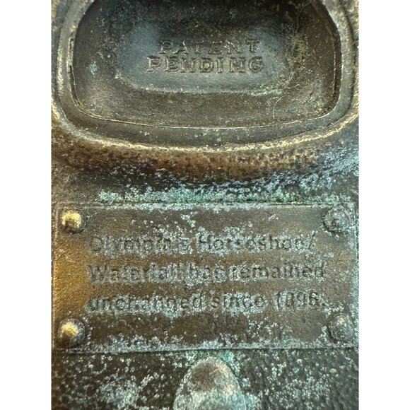 Vintage Olympia Beer Brass Belt Buckle Rectangular Design Embossed Detail Collec - Picture 11 of 11